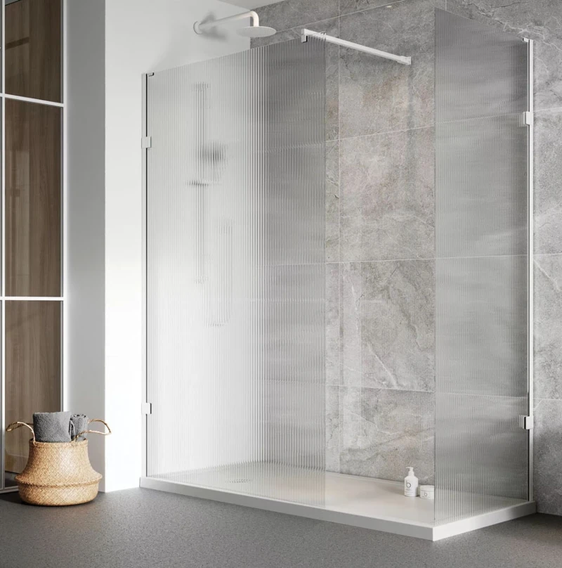 fluted glass shower screen fluted glass shower screen
