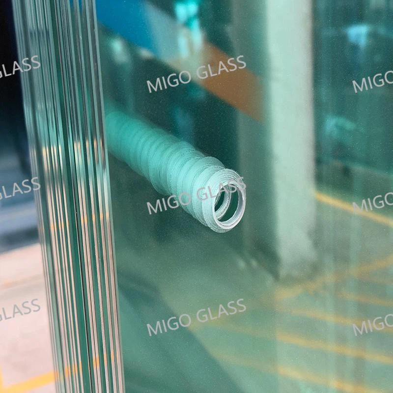 padel court glass hole 