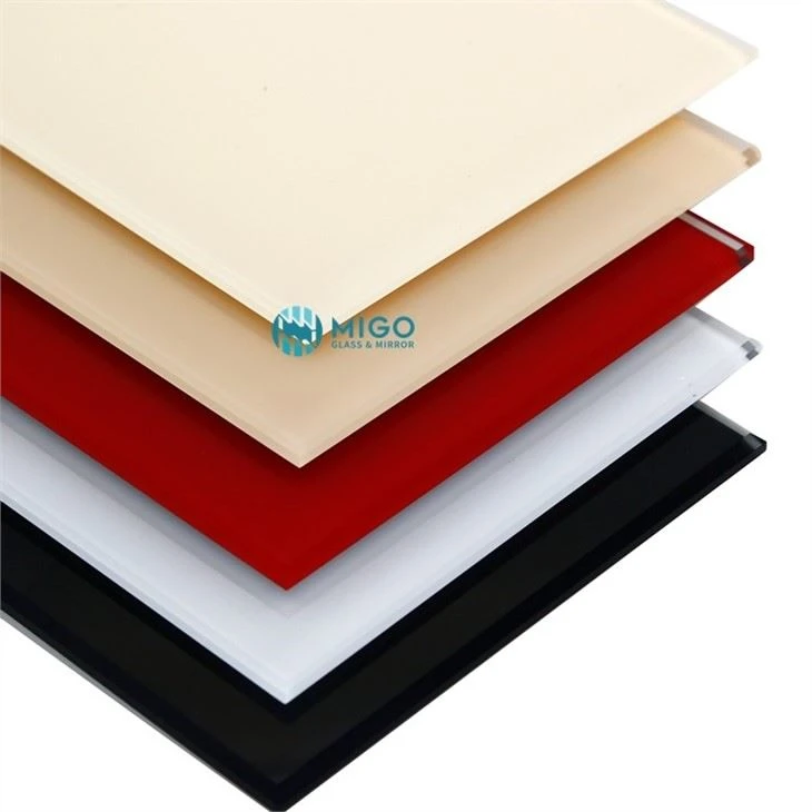 Colored Back Lacquered Painted Glass